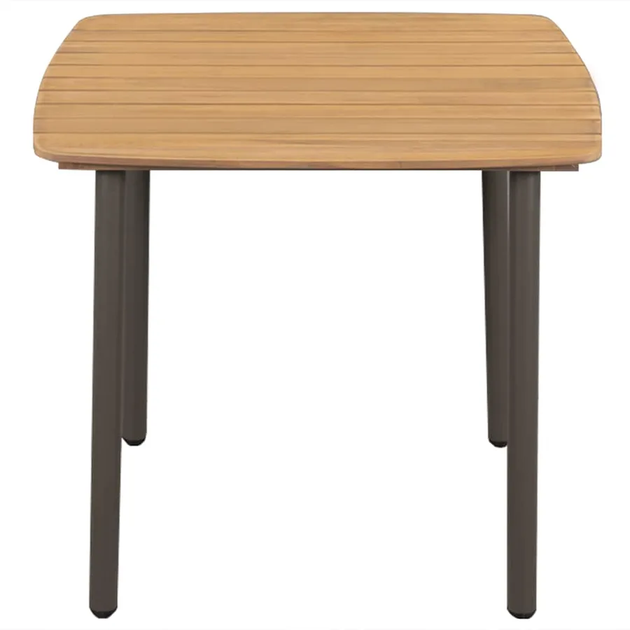 Ensemble à manger de jardin 3 pcs Résine tressée Gris - 8