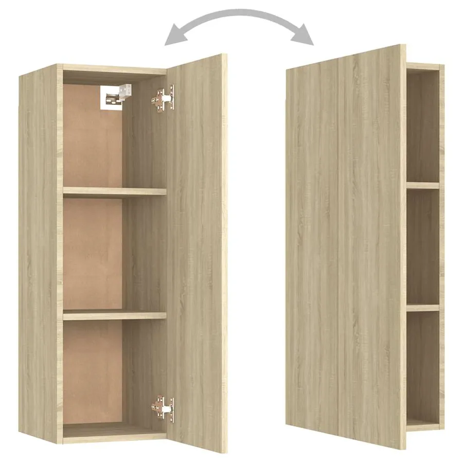 Ensemble de meubles TV 3 pcs Chêne sonoma Bois d'ingénierie - 7