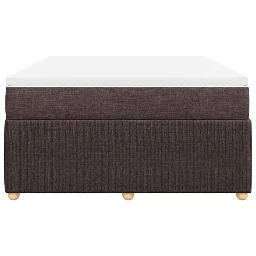 Sommier à lattes de lit avec matelas Marron foncé 160x200 cm - 4