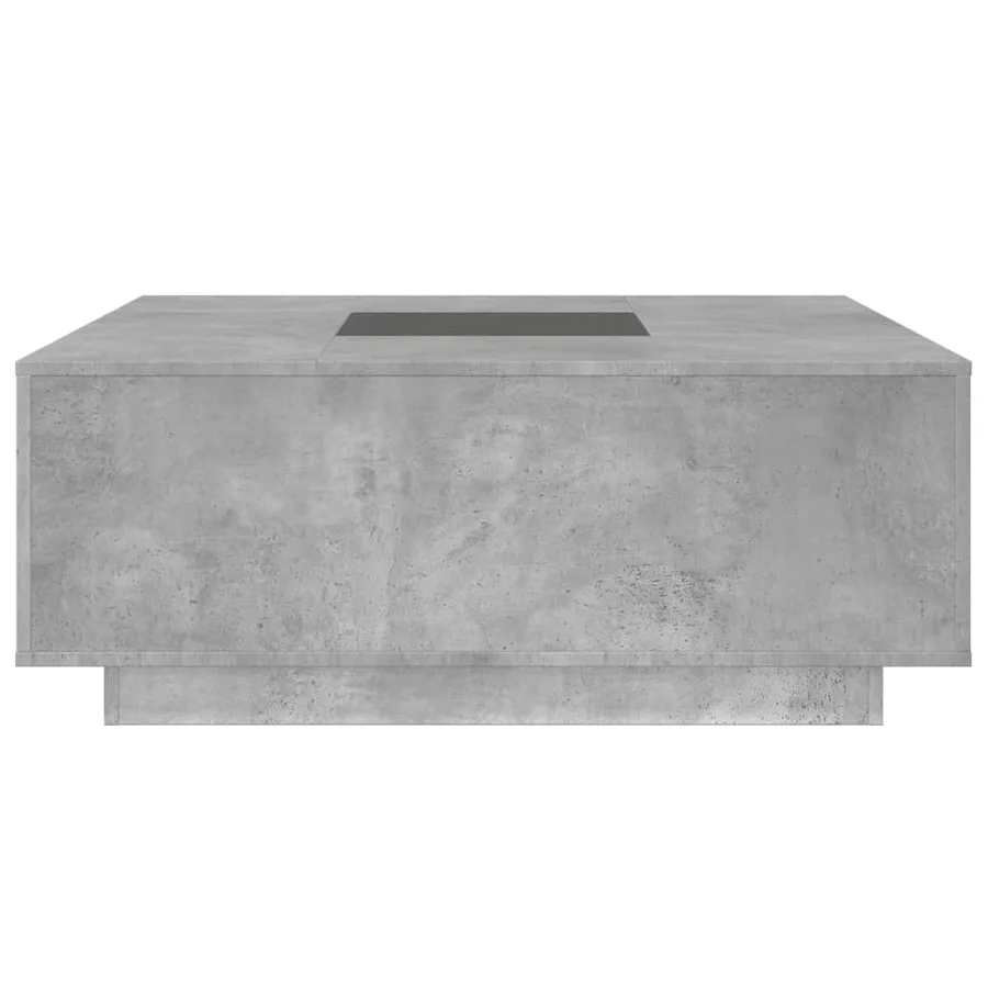Table basse avec LED infini gris béton 100x100x40 cm - 6