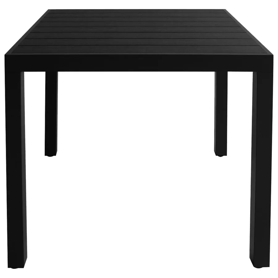 Ensemble à manger de jardin 5 pcs noir - 10