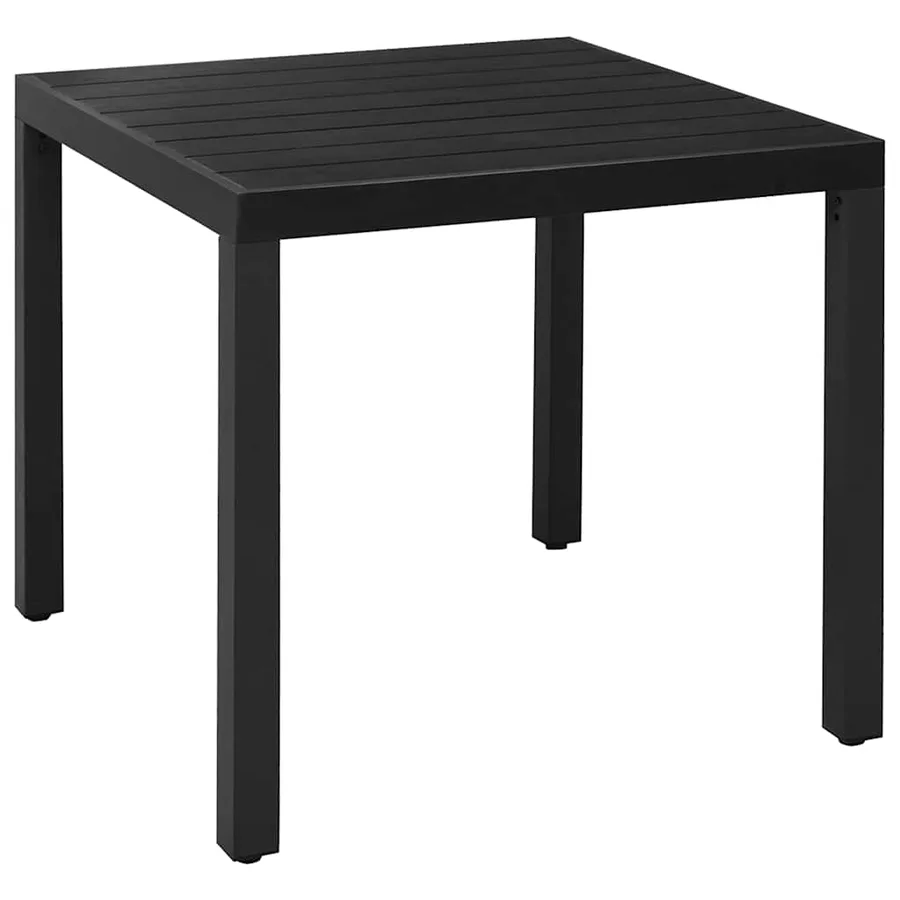 Ensemble à manger de jardin 5 pcs noir - 9