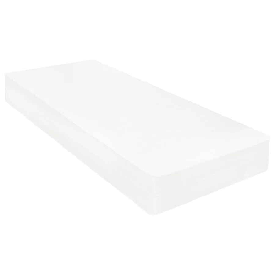 Lit de repos avec matelas 90x200 cm Gris Bois de pin massif - 6