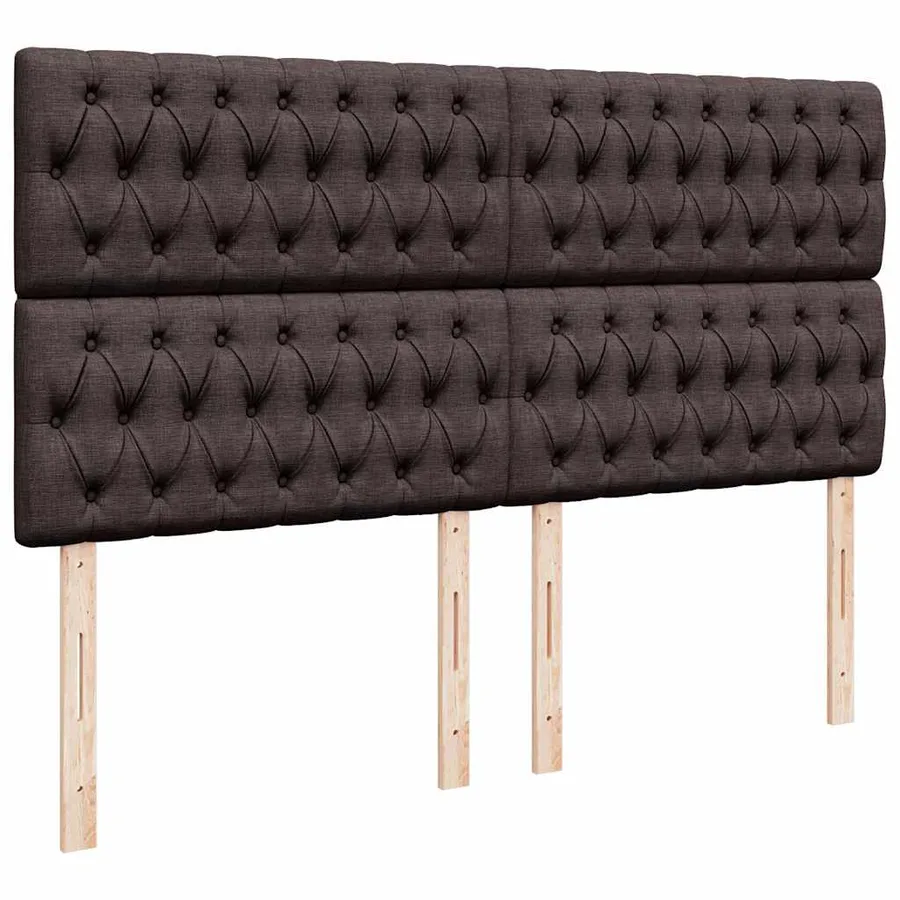 Sommier à lattes de lit avec matelas Marron foncé 180x200 cm - 9