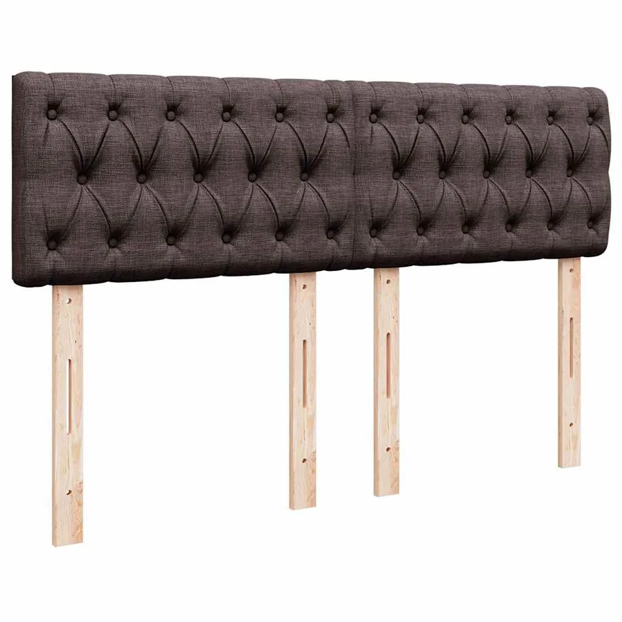 Sommier à lattes de lit avec matelas Marron foncé 160x200 cm - 12
