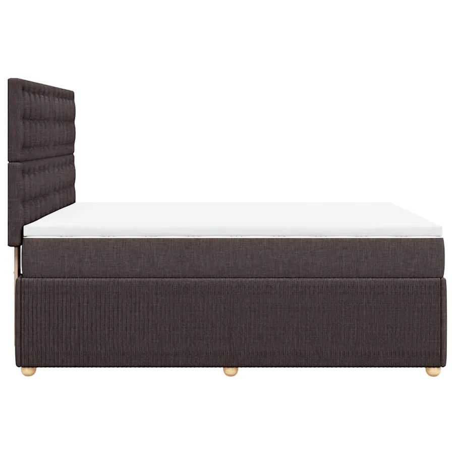 Sommier à lattes de lit avec matelas Marron foncé 160x200 cm - 7