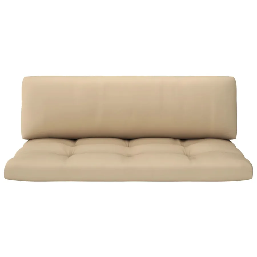 Canapé central palette de jardin marron miel bois pin imprégné - 4