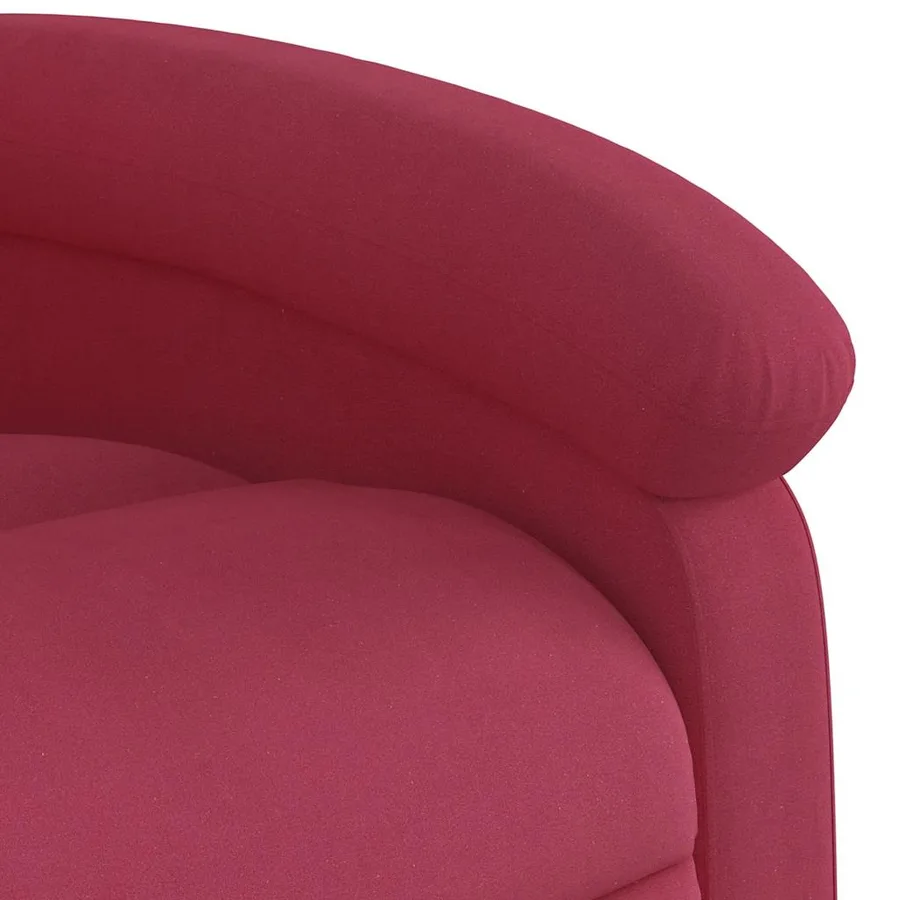 Fauteuil inclinable Rouge bordeaux Velours - 11