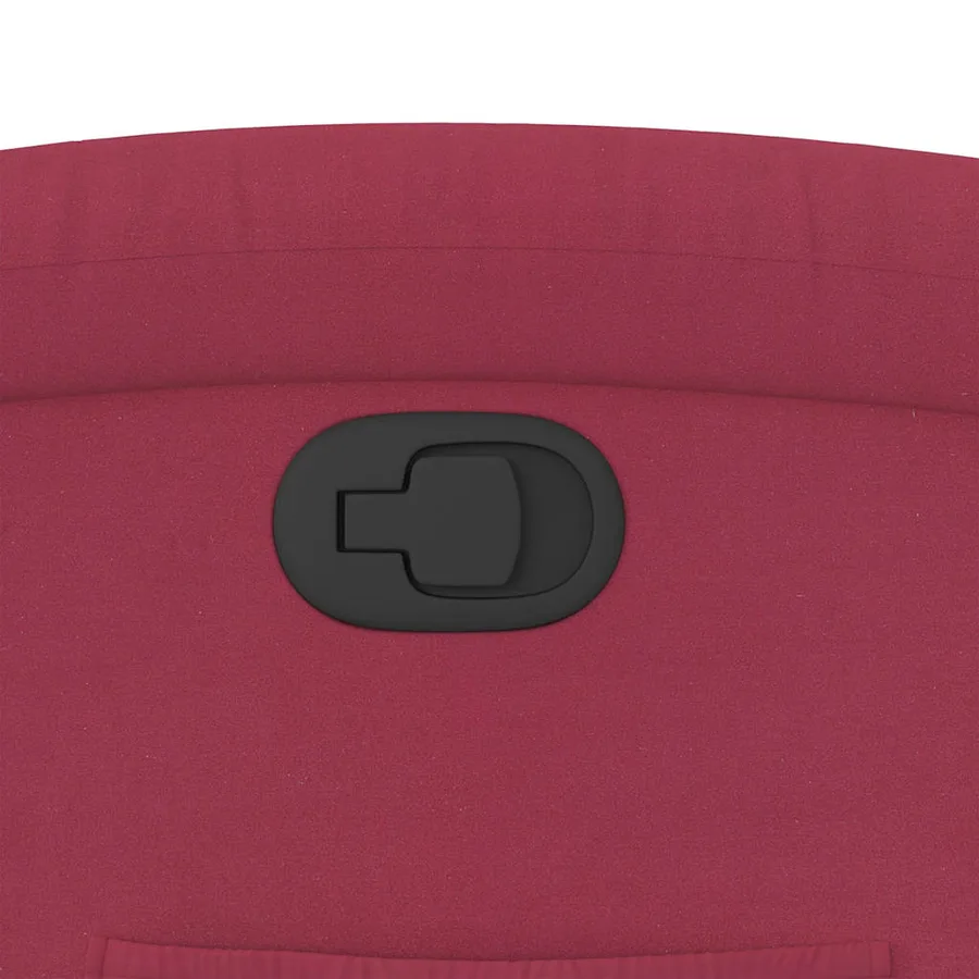 Fauteuil inclinable Rouge bordeaux Velours - 12