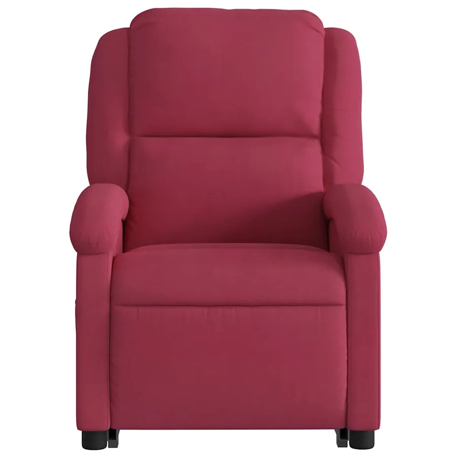 Fauteuil inclinable Rouge bordeaux Velours - 9