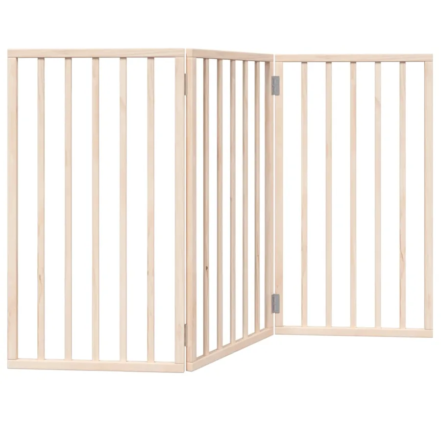 Barrière pour chien pliable à 3 panneaux 150 cm Bois de peuplier - 6