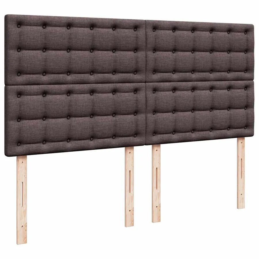 Sommier à lattes de lit avec matelas Marron foncé 200x200 cm - 7
