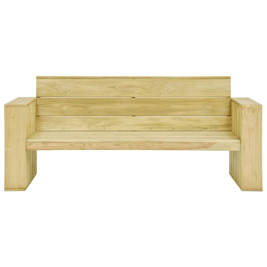 Salon de jardin 3 pcs Bois de pin imprégné - 4