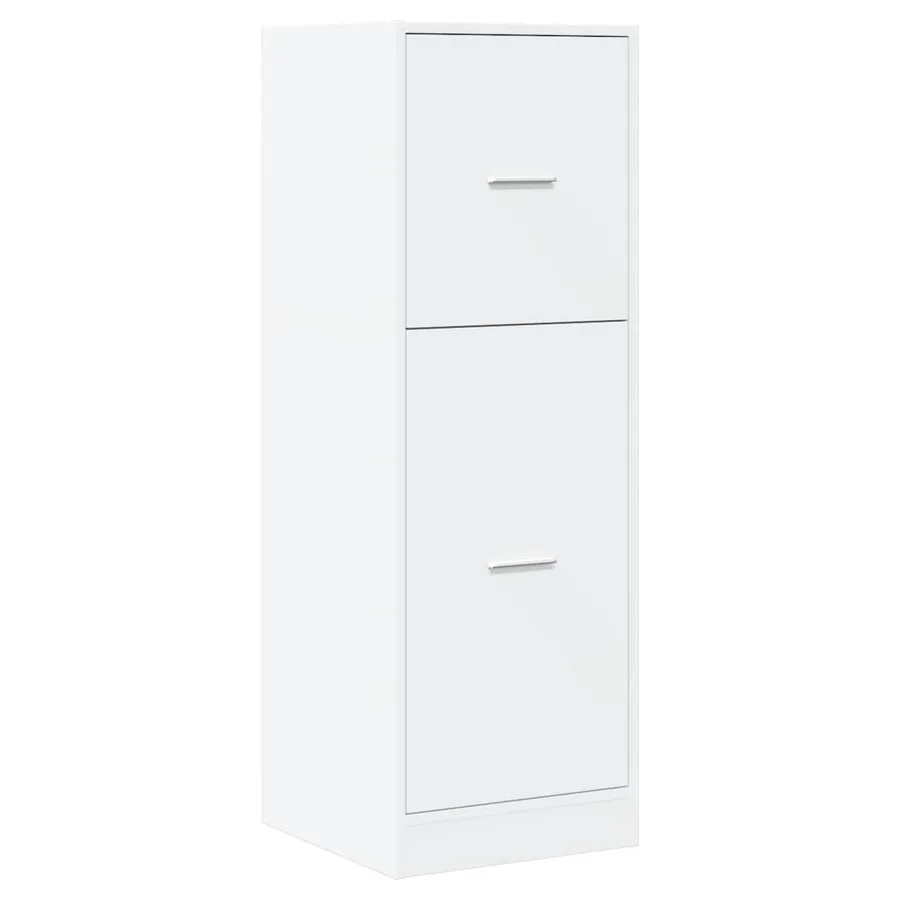 Armoire d'apothicaire blanc 40x41x118 cm bois d'ingénierie - 4
