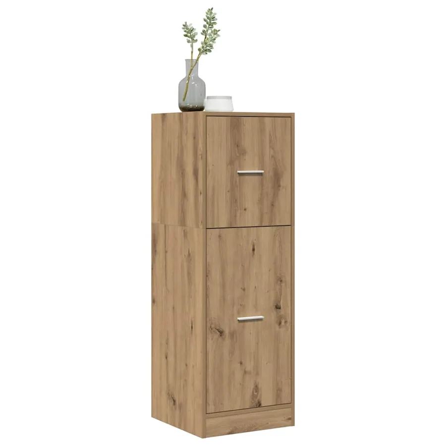 Armoire d'apothicaire chêne artisanal bois d'ingénierie - 10