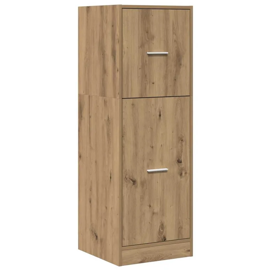 Armoire d'apothicaire chêne artisanal bois d'ingénierie - 2