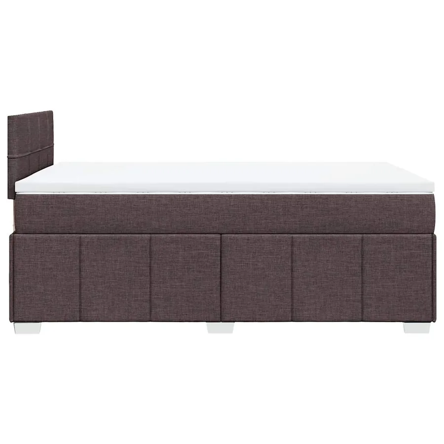 Sommier à lattes de lit avec matelas Marron foncé 120x200 cm - 5