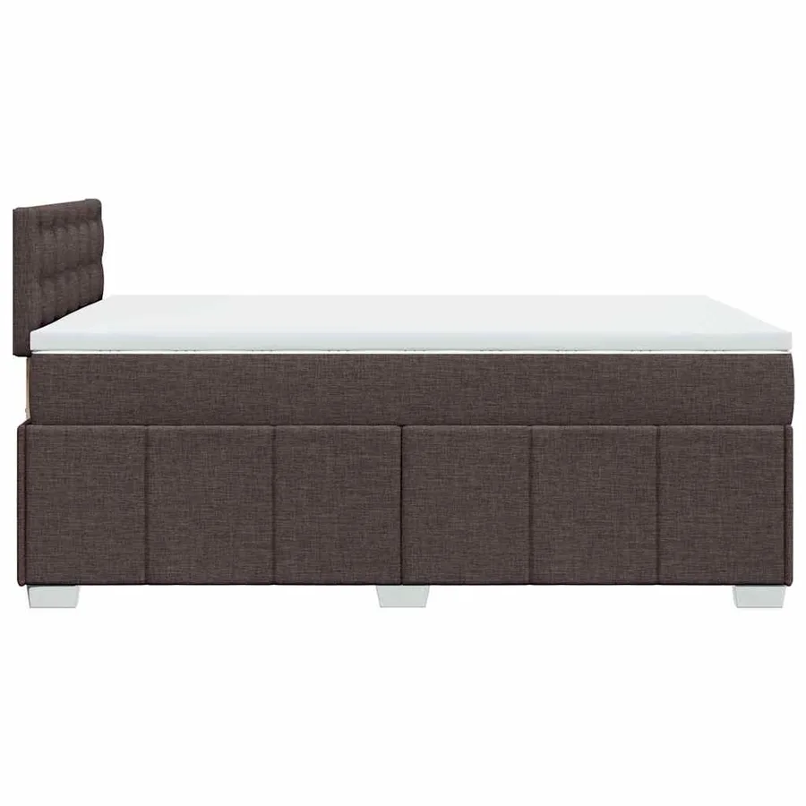 Sommier à lattes de lit avec matelas Marron foncé 120x200 cm - 5