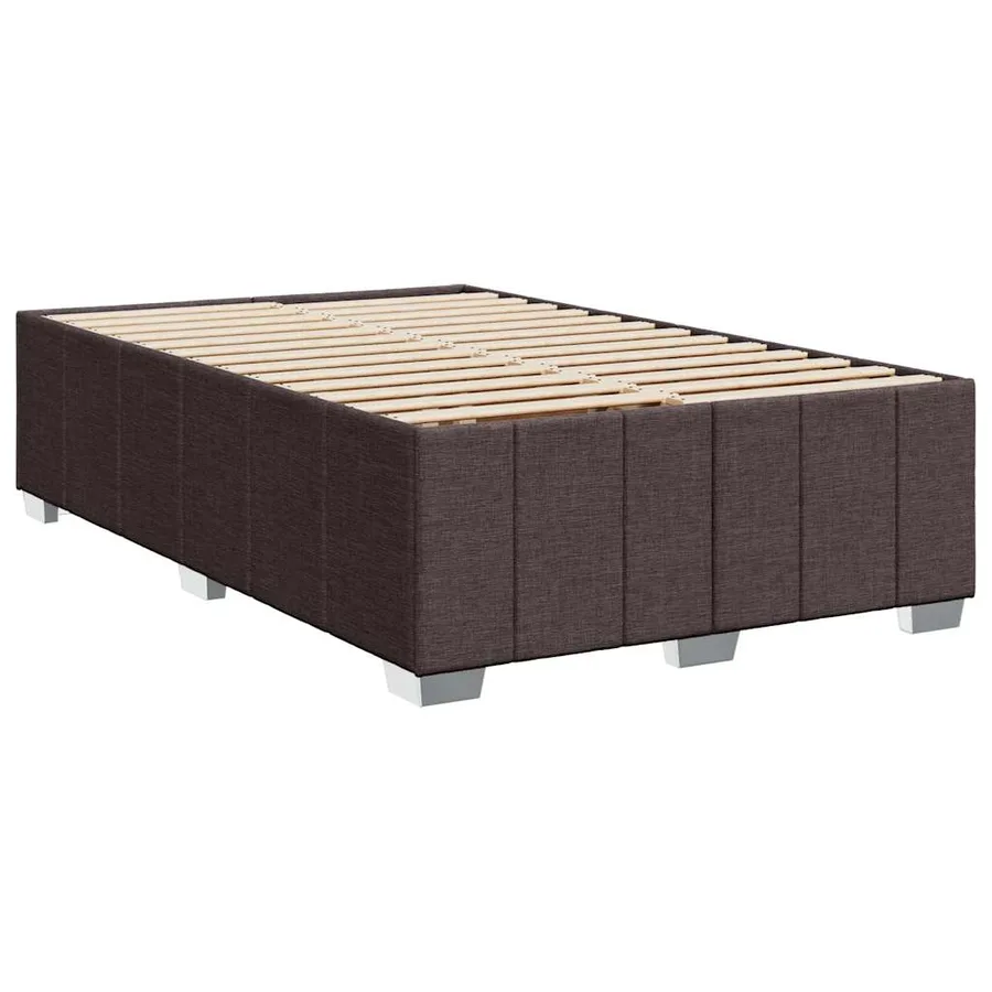 Sommier à lattes de lit avec matelas Marron foncé 120x200 cm - 8