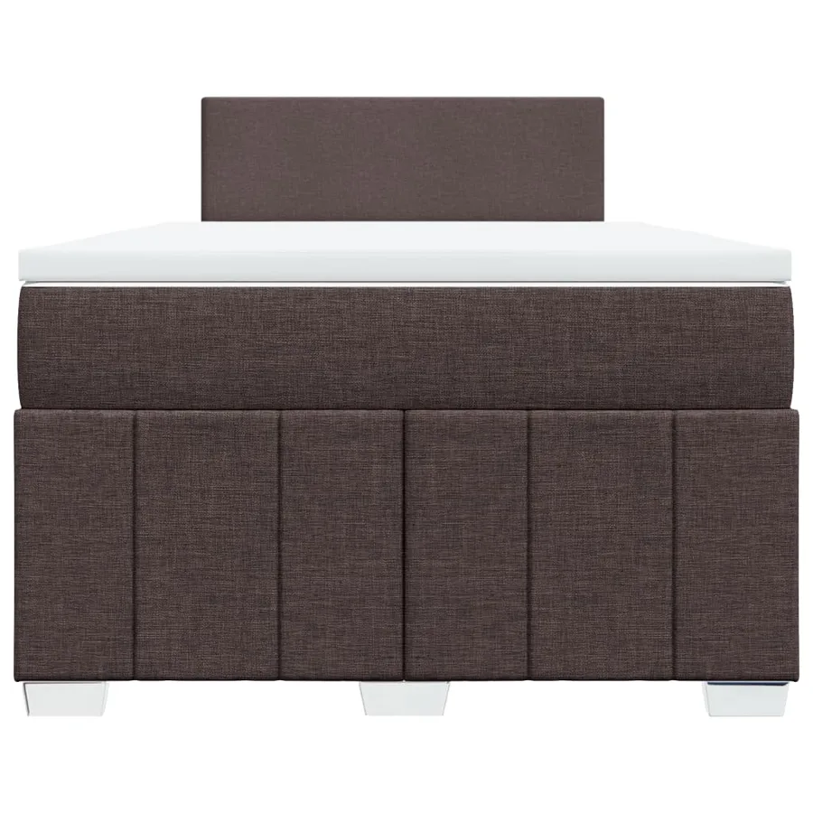 Sommier à lattes de lit avec matelas Marron foncé 120x200 cm - 4