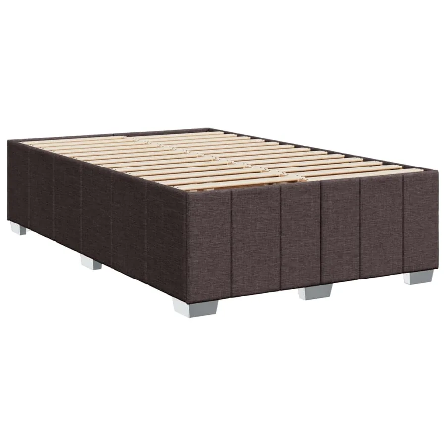 Sommier à lattes de lit avec matelas Marron foncé 120x200 cm - 8