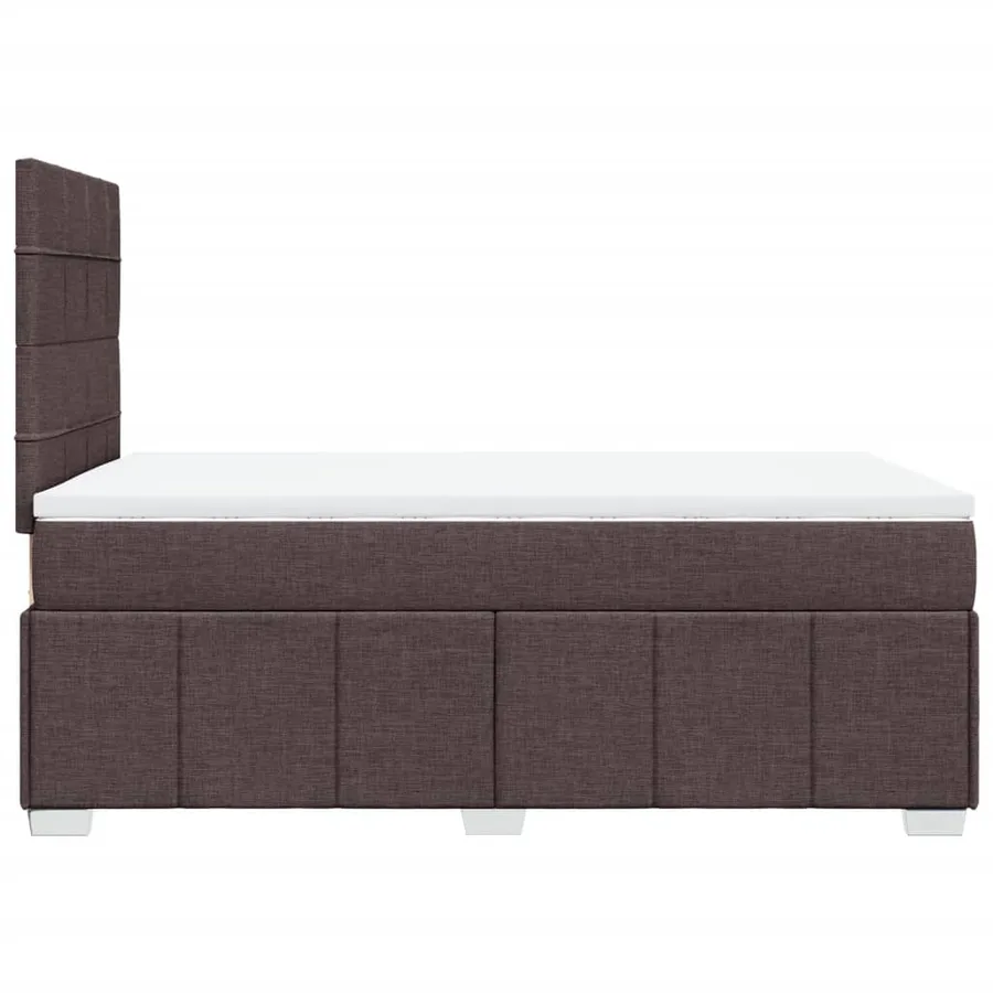 Sommier à lattes de lit avec matelas Marron foncé 120x200 cm - 7
