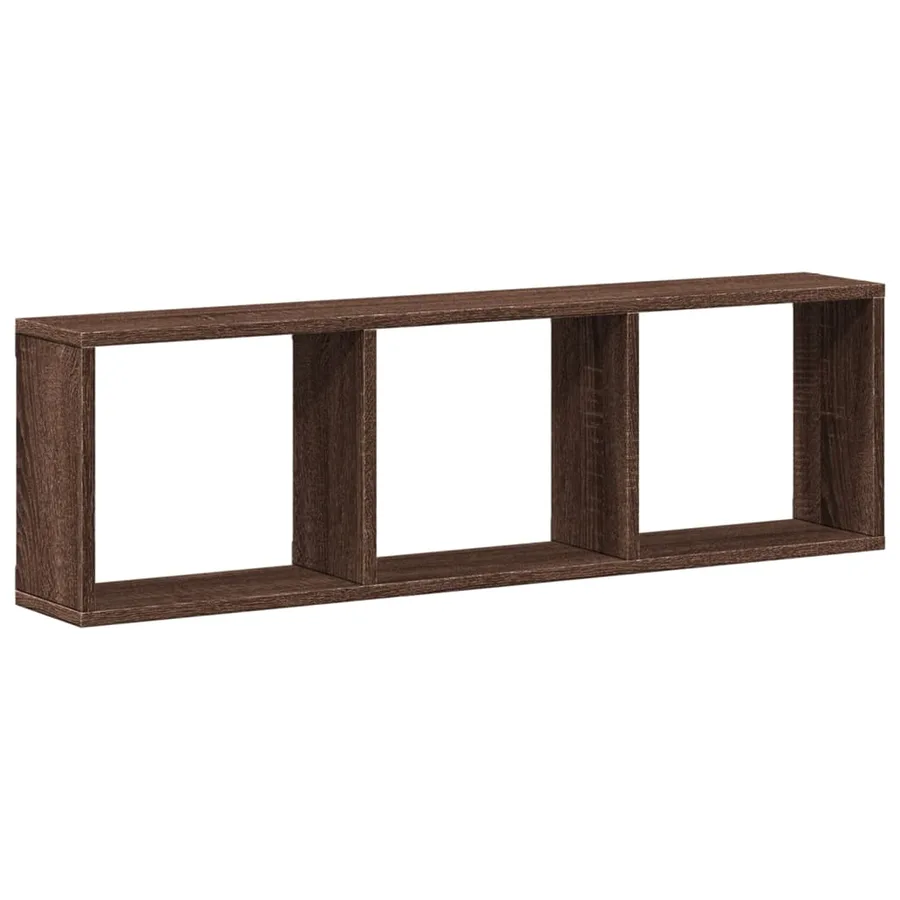 Armoire murale 100x16x30 cm chêne marron bois d'ingénierie - 2