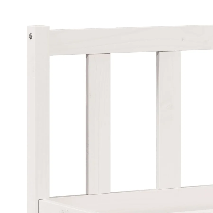Cadre de lit extra long sans matelas 200x220 cm bois massif pin - 7