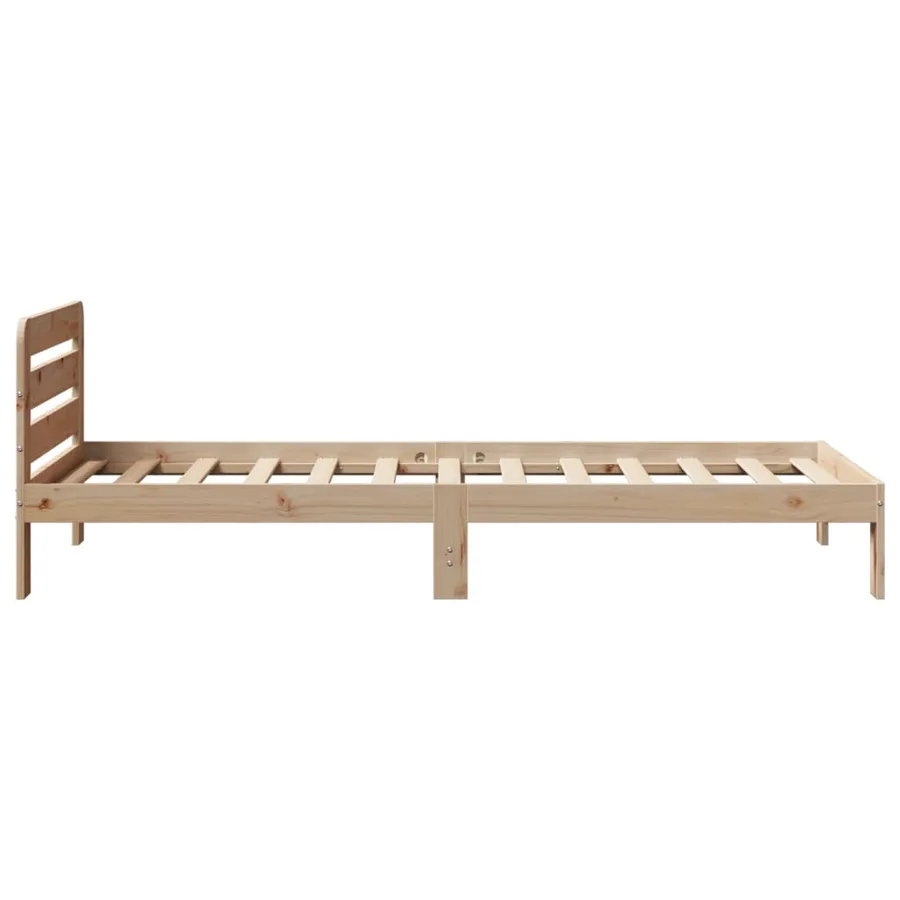 Cadre de lit sans matelas 90x200 cm bois de pin massif - 5