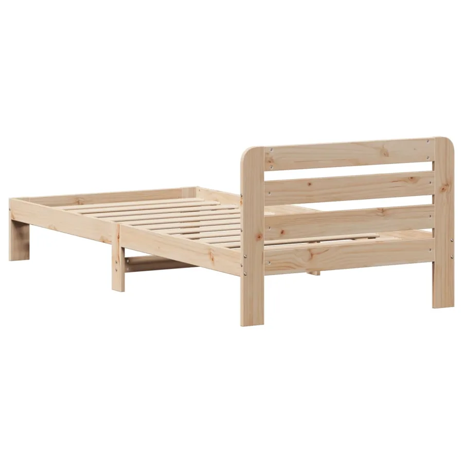 Cadre de lit sans matelas 90x200 cm bois de pin massif - 6