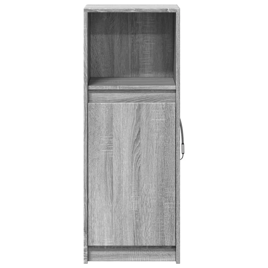 Buffet avec LED sonoma gris 38x34x100 cm bois d'ingénierie - 6
