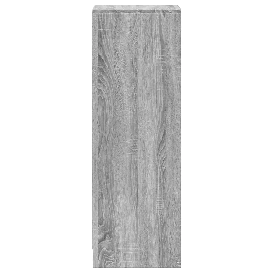 Buffet avec LED sonoma gris 38x34x100 cm bois d'ingénierie - 7