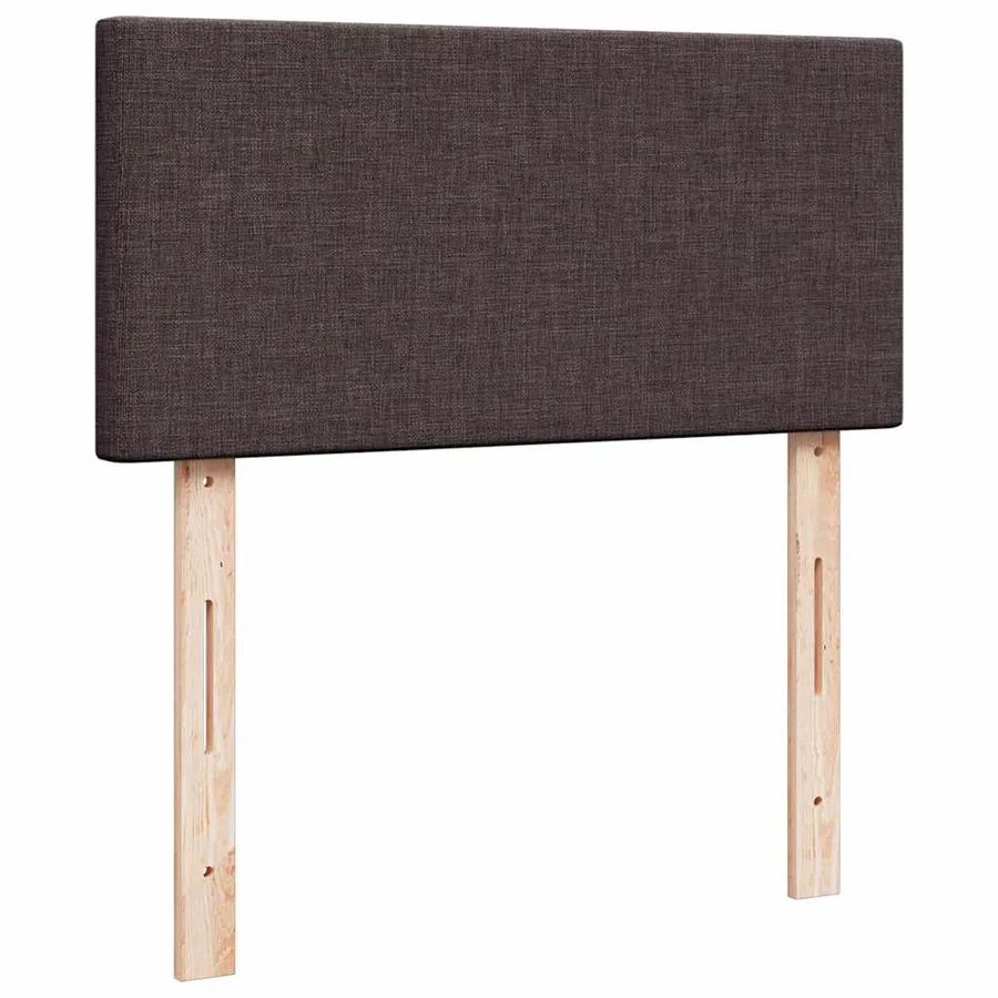 Sommier à lattes de lit avec matelas Marron foncé 90x200 cm - 12