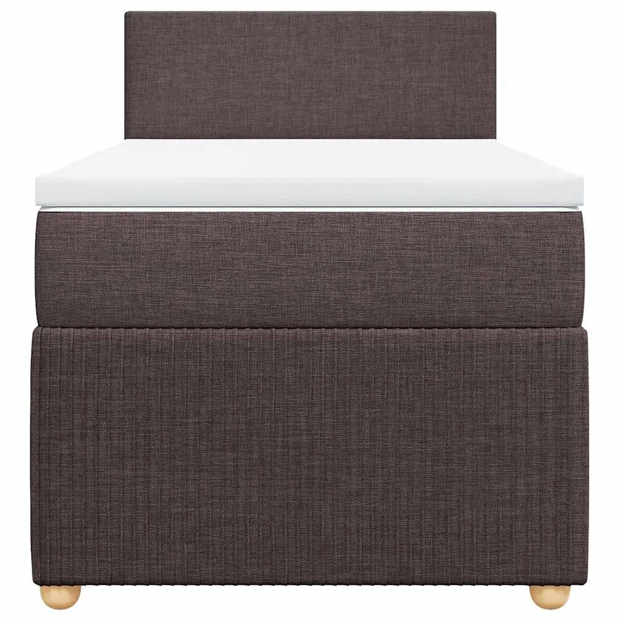 Sommier à lattes de lit avec matelas Marron foncé 90x200 cm - 6