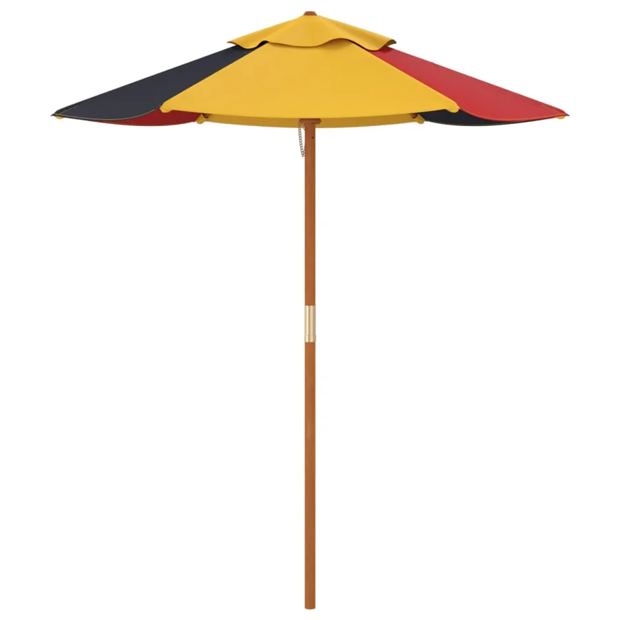 Parasol de jardin pour enfants avec poteau en bois Ø120x140 cm - 5