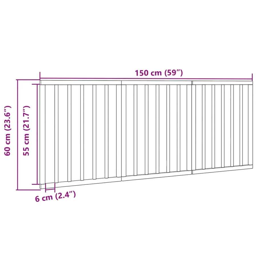Barrière pour chien pliable 3 panneaux noir bois de peuplier - 9