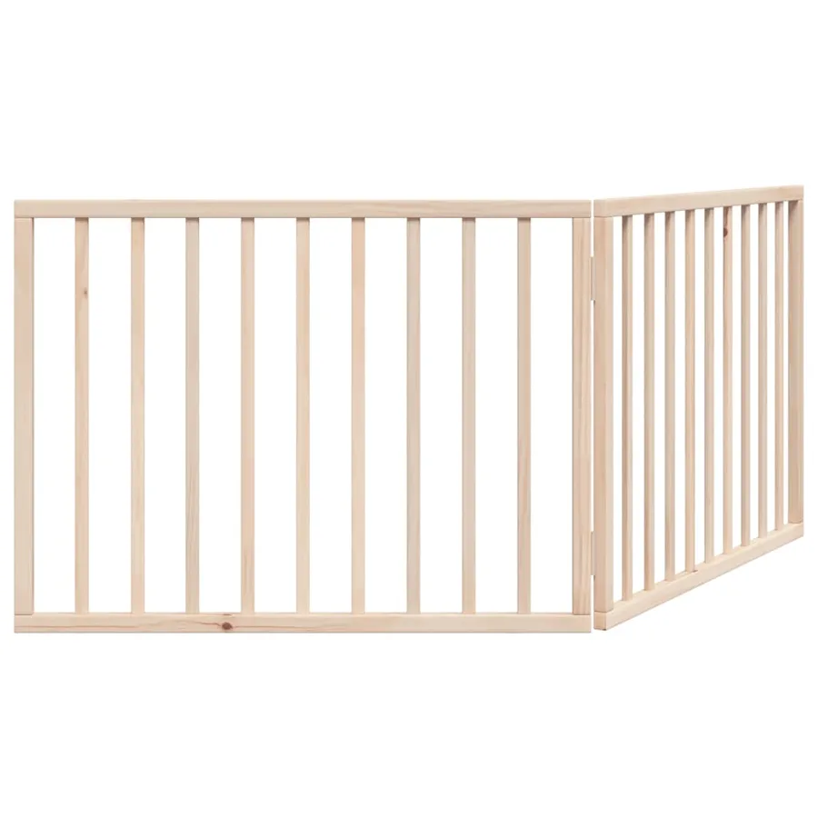 Barrière pour chien pliable à 2 panneaux 160 cm Bois de peuplier - 6