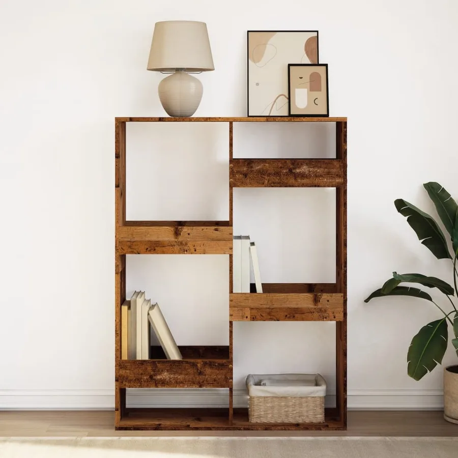 Bibliothèque vieux bois 100x33x135 cm bois d'ingénierie - 3