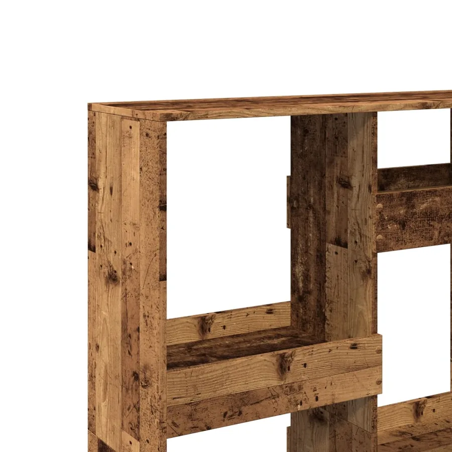 Bibliothèque vieux bois 100x33x135 cm bois d'ingénierie - 7