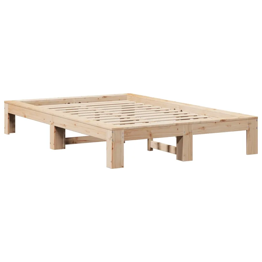 Cadre de lit sans matelas 120x200 cm bois de pin massif - 3