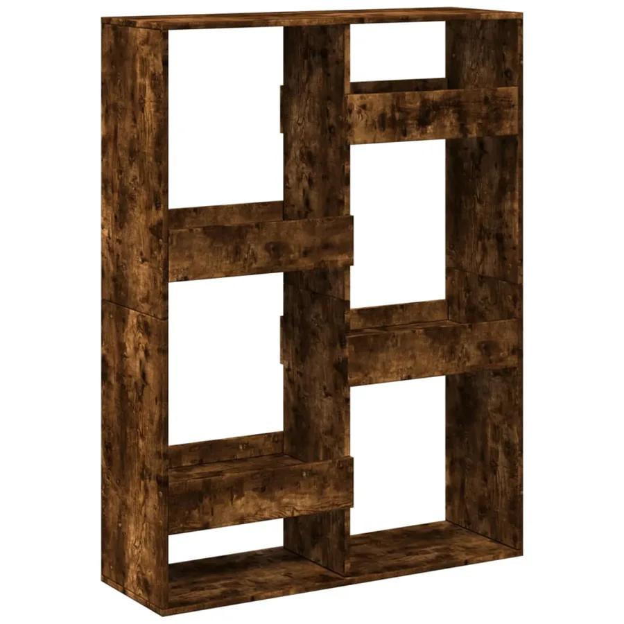 Cloison de séparation chêne fumé100x33x135 cm bois d'ingénierie - 2