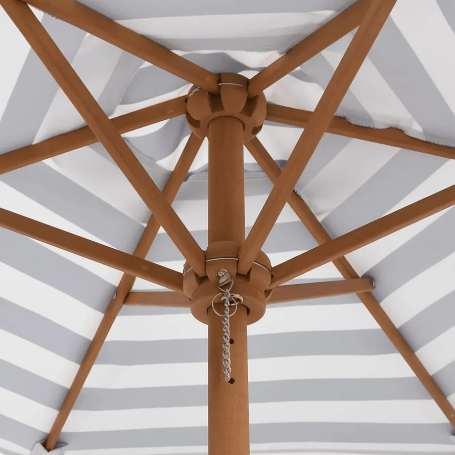 Table de pique-nique pour 6 enfants avec parasol hexagone sapin - 9