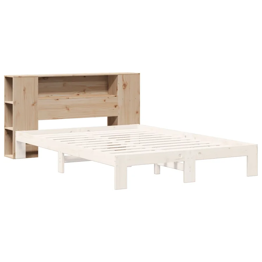 Tête de lit avec rangement 150 cm bois massif de pin - 7