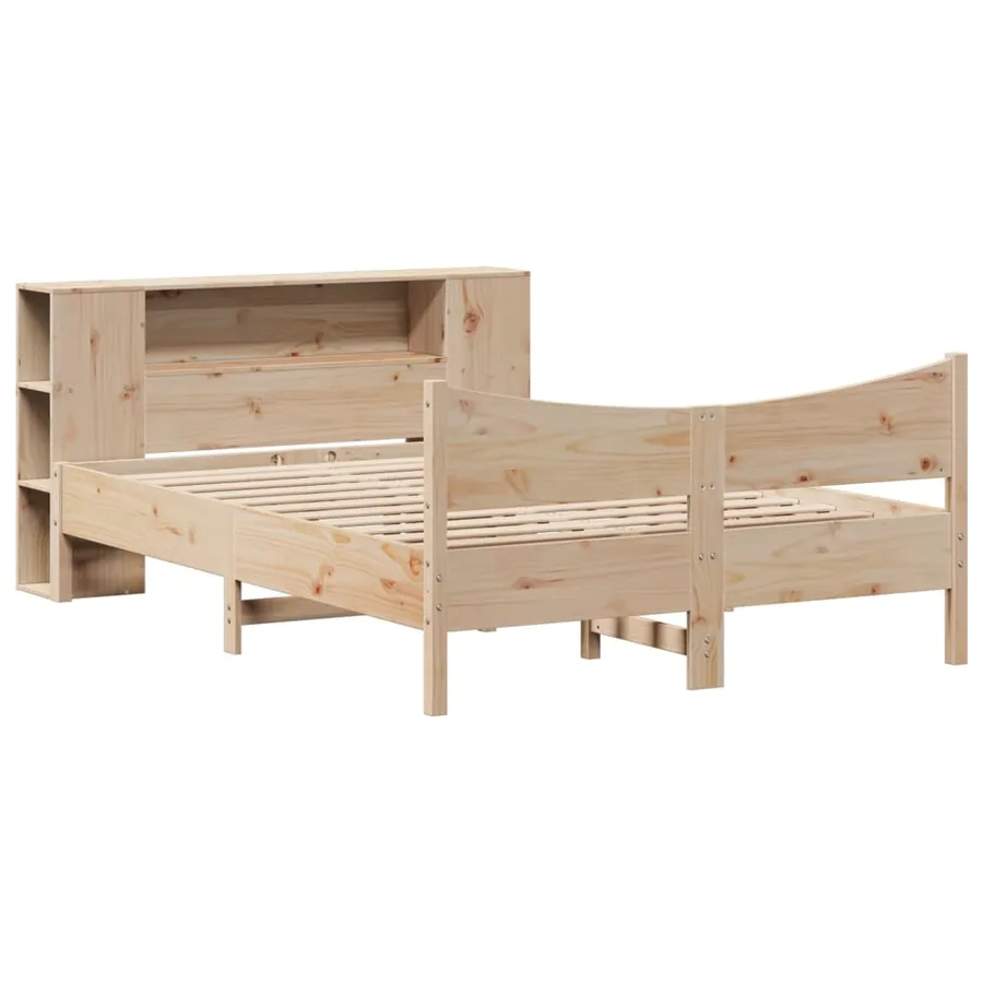 Cadre de lit sans matelas 150x200 cm bois de pin massif - 3