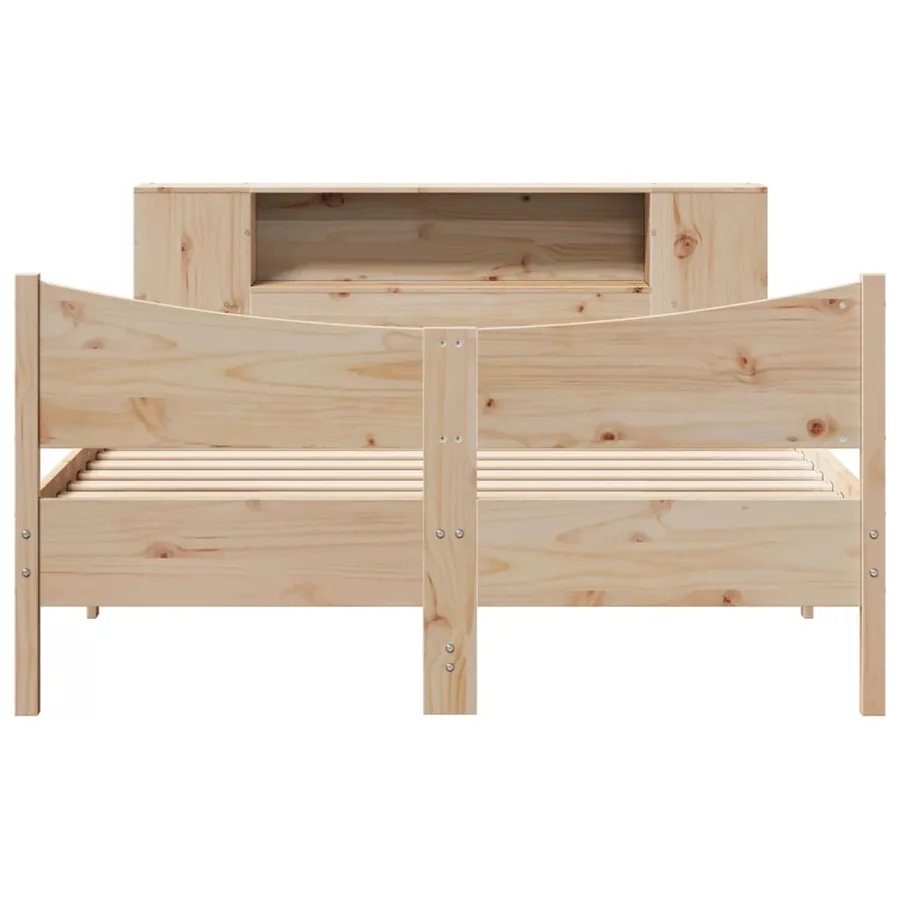 Cadre de lit sans matelas 150x200 cm bois de pin massif - 4