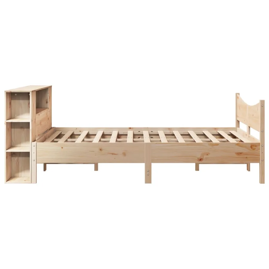 Cadre de lit sans matelas 150x200 cm bois de pin massif - 7