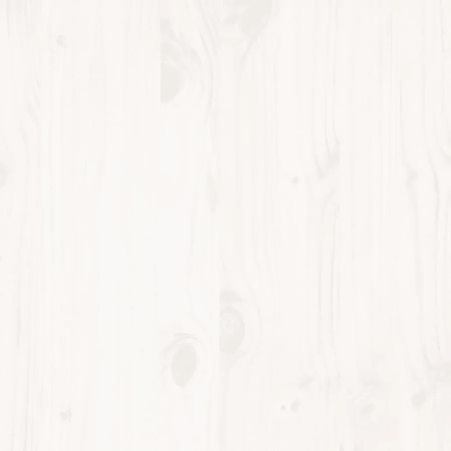 Cadre de lit sans matelas blanc 150x200 cm bois de pin massif - 7