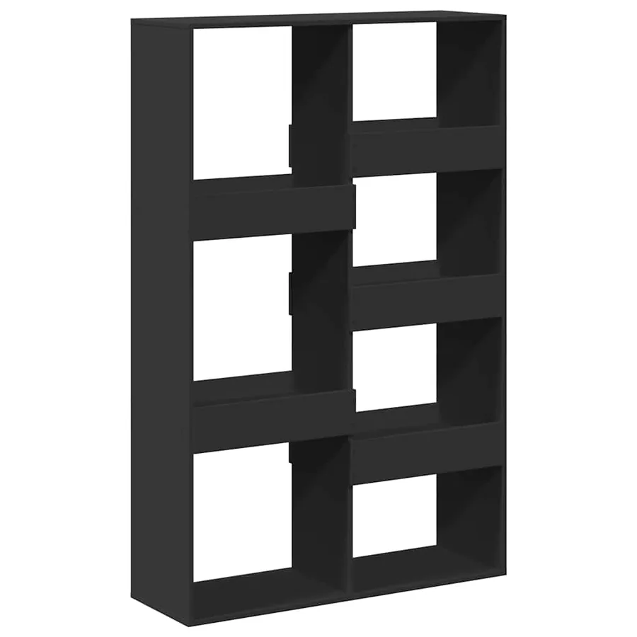 Cloison de séparation noir 100x33x155,5 cm bois d'ingénierie - 6