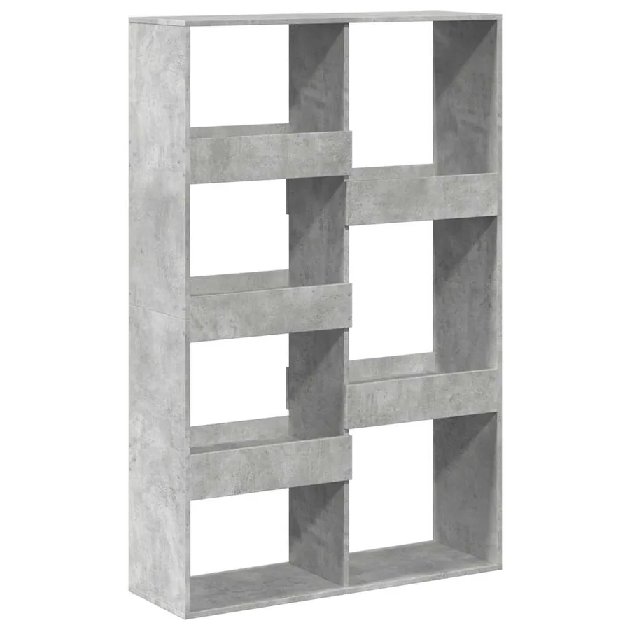 Cloison de séparation gris béton 100x33x155,5cm bois ingénierie - 2
