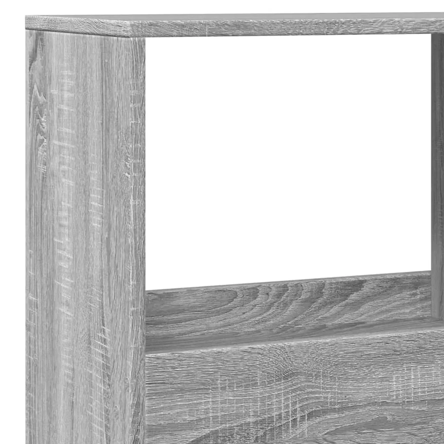 Bibliothèque sonoma gris 100x33x155,5 cm bois d'ingénierie - 7
